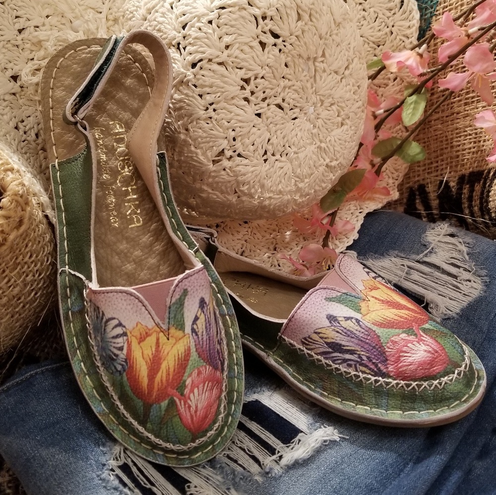 💖SALE!☆ANUSCHKA💖FINE LEATHER💖 MEMORY FOAM SHOES - Picture 2 of 8